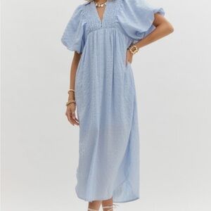 Elegant Blue Women's Dress
